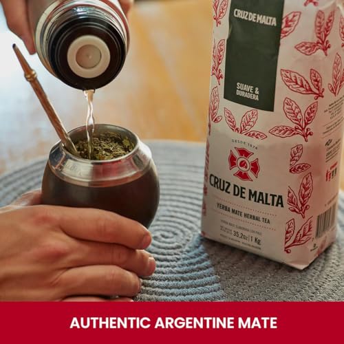 Traditional Argentina Brewed Yerba Mate CRUZ DE MALTA | Gluten-Free | Large Leaf Low Dust | Yerba Mate CRUZ DE MALTA |