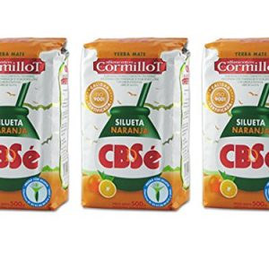 CBSe Dr. Cormillot Yerba Mate Silueta Naranja - 500g Orange Blend for Health-conscious Drinkers | 3 Pack