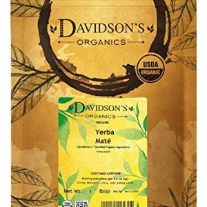 Davidson's Organics Yerba Mate Loose Leaf Tea - Organic - Perfect for Health-Conscious Adults - Stress Relief and Energ