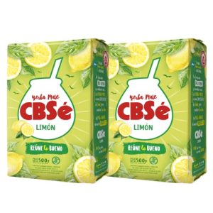 CBSe Yerba Mate Limon Herbal Tea for Stress Relief and Refreshment - Gluten Free - 500g (2 Pack) | CBSe Yerba Mate Limo