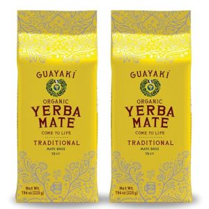 Guayakí Yerba Mate Organic Single Serve Tea Bags for Cold Weather, Smooth Energy Drink, Pack of 2 (150 Total Tea Bags)