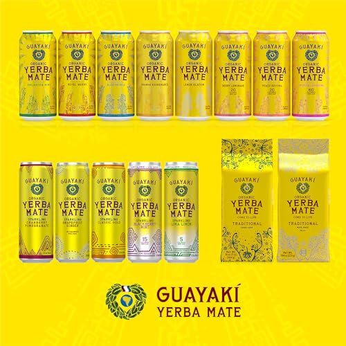 Guayaki Yerba Mate Organic Loose Leaf for Men and Women 16 oz USDA Organic Fair for Life Health Benefits