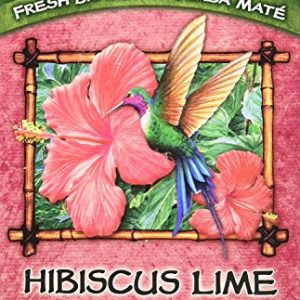 Hibiscus Lime Yerba Mate Tea - USDA Organic, 20 Tea Bags for Refreshing Hydration and Natural Energy Boost | Hibiscus L